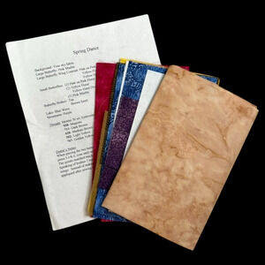 Piecemakers Quilt 1998 Calendar FABRIC ONLY for Block 3 Spring Dance NO PATTERN